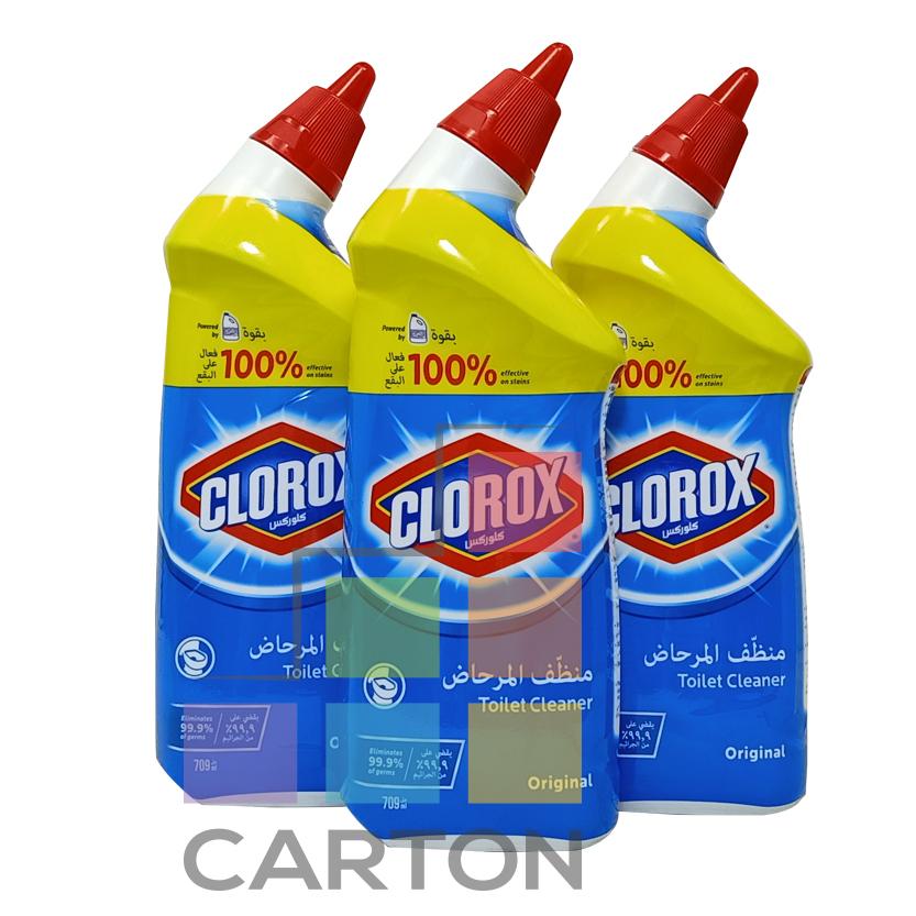 كلوروكس - منظف الحمامات الأصلي المطهر 3 * 709 مل